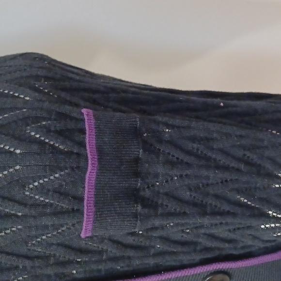 Mac & Jac Short Sleeve Long Line Cotton Lacy Cardigan- Sz. Sm - Picture 5 of 10